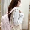 Large Capacity Backpack Women's Solid Color Travel Backpack Campus Student Schoolbag