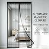 Tenda per zanzariera magnetica, porta per zanzariera autosigillante, zanzariera per porta per carichi pesanti chiusura magnetica a prova di insetti, zanzariera retrattile-bianca