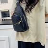 PU Chest Bag Large Capacity Retro Women's Shoulder Bag