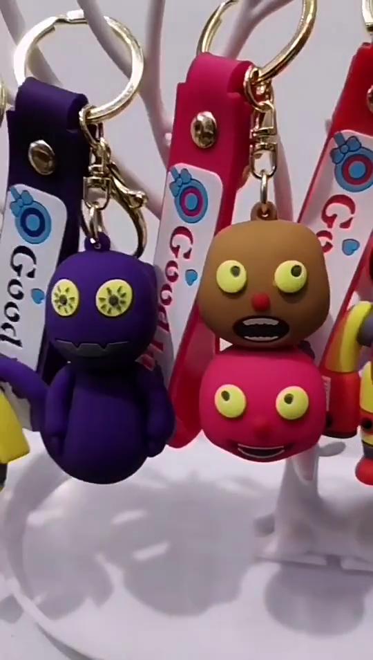 Colorful Monster Keyring For Bags And Keychains