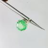 A++   43 Ct Green Emerald Sterling Silver Square Cut Pendant For Women