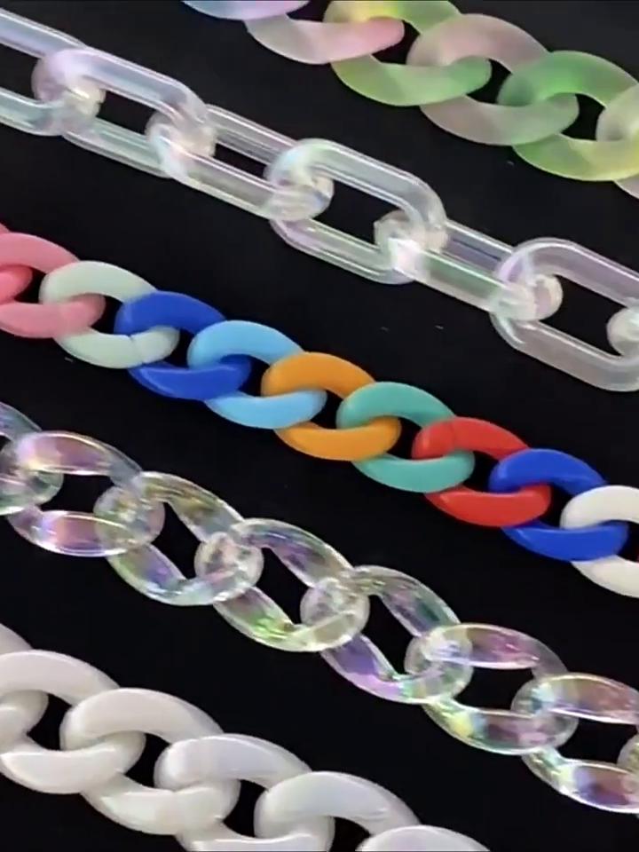 25 ks/balení 17*23 mm barevné makronky s twisty, korálky, spona pro diy módní náhrdelník, telefon, tašku, řetízek, výrobu šperků, dekorativní doplňky