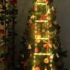 Santa Claus Doll LED Christmas Ladder Light with Remote Indoor & Outdoor Christmas Tree Light Christmas Decor Hanging LED String