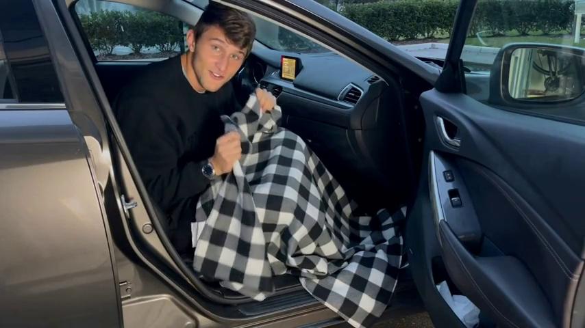 1PCS Heated Car Blanket - 12-Volt Electric Blanket for Car, Truck, SUV, or RV - Portable Heated Throw - Camping Essentials