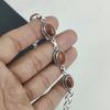 Beautiful Red Sunstone Gemstone Handmade 925 Sterling Silver Bracelet, Rose Quartz Bracelet For Wife , Unisex Bracelet Birthday Gift For Her