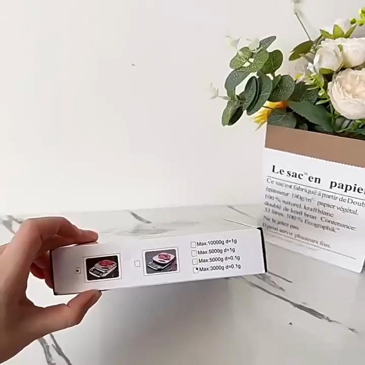 10kg/1g Digital Kitchen Scale Stainless Steel LCD Electronic Food Scale Jewelry Coffee Baking Portable High-quality Kitchen Tool