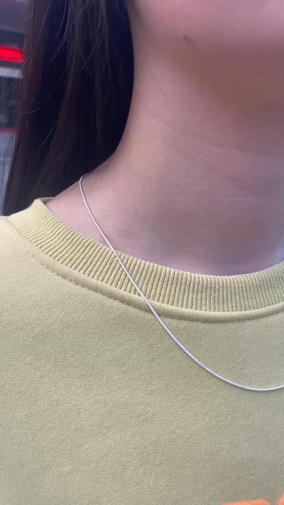 Στρογγυλή αλυσίδα Snake Επιχρυσωμένη μακριές αλυσίδες