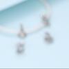 Bamoer Wedding Party Metal Beads for Women 925 Sterling Silver Charm Jewelry Fit Original Bracelet & Bangle