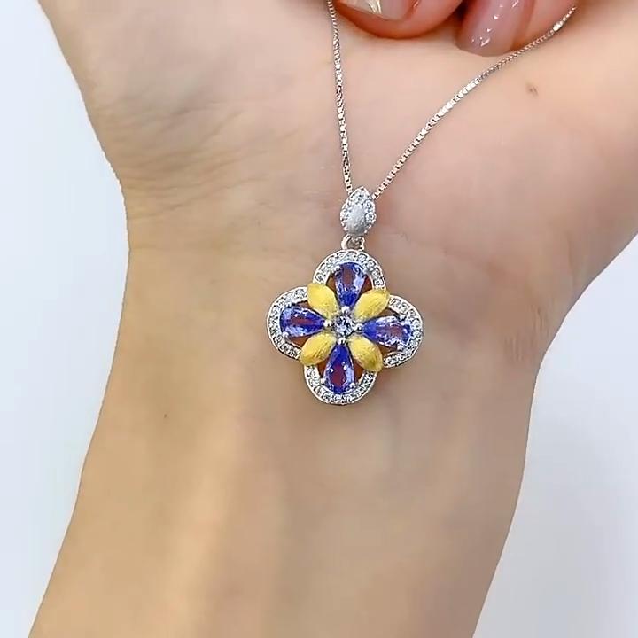 Sace Gems 925 Sterling Silber 3*5MM Natual Tansanit Edelstein Armbänder für Frauen Verlobung Cocktail Party Edlen Schmuck