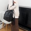 Woven PU Backpack Large Capacity Travel Backpack Women's Multi-functional Shoulder Bag