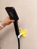 Bathroom Wall Organizer Butterfly Shower Head Holder, Mounted Self-adhesive Handheld Pet Bathing Holder Bracket, Universal Adjustment Waterproof