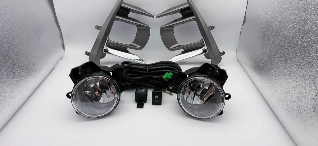 1set Fog Lights For Toyota Sienna 2018 2019 2020 fog lights headlight Wiring Switch Fog Lamp