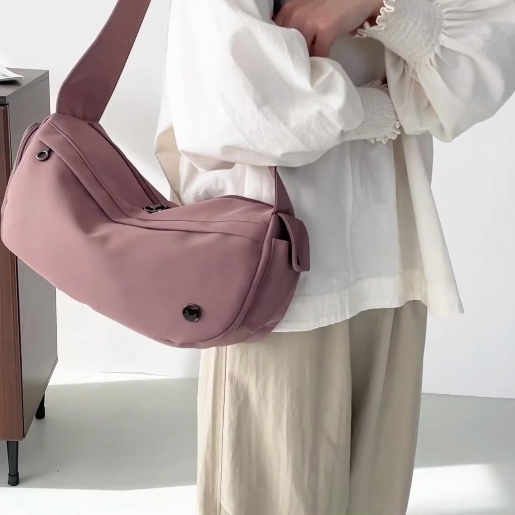 Tote Bag Lightweight Nylon Shoulder Bag Large Capacity Crossbody Bag