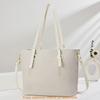 Borsa Tote Moderna in PVC da Donna con Grande Capacità e Chiusura a Zip Sicura per l'Uso Quotidiano