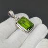 Green Peridot Handcrafted 925 Sterling SIlver Pendant Small Pendant Peridot Gemstone Silver Pendant For Gifts