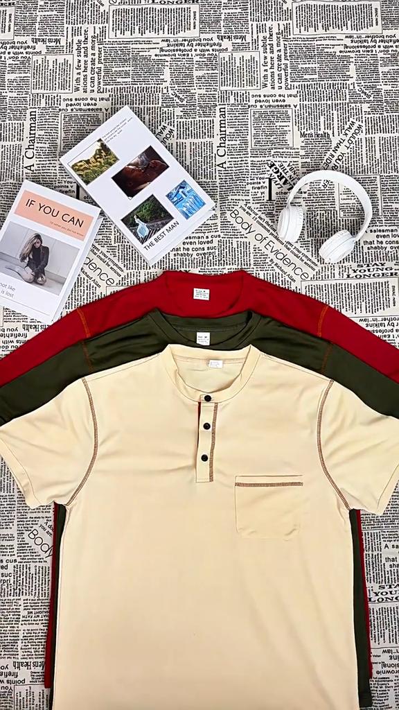 2025 Men's Short Sleeve Polo Shirt Summer Stand Collar Button Pullover Tops Men Fashion Casual Quick Drying Basic Sport T-shirts