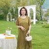 Summer Elegant Dresses for Women Luxury Short Sleeve Long Dress Woman Vintage Clothes