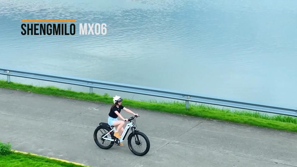 Shengmilo MX06 E Bike 48V17.5Ah Removable Battery 1000W Motor 26*3.0 Fat Tire Adult E Bike Maximum Speed 45KM/H