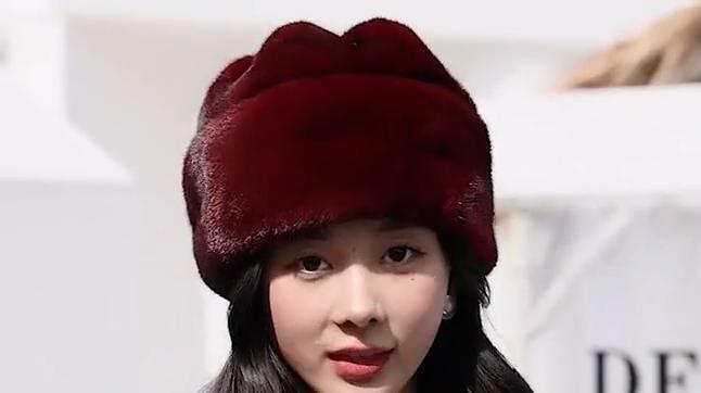 New Imitation Mink Leather Hat Women's Winter Imitation Fur Fashion Ear Protection Fluffy Warm Headhat Women's Hat