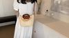Yogodlns Bolsa de ombro feminina de verão, bolsa de mão com alça de madeira, bolsa de palha trançada, boêmia, casual, feminina, moda praia, bolsas crossbody
