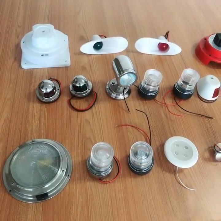 2 Stück LED Navigationslicht PC Steuerbord Grün Backbord Rot 112,5° Abstrahlwinkel IP54 Wasserdicht 2NM Marine B