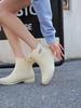 Botas de Chuva de Cano Curto Femininas Impermeáveis Moda Combinação Livre Sapatos de Água Campus Adulto Botas de Chuva Femininas Antiderrapantes Sapatos de Borracha Macia