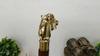 Walking Cane: Solid Brass Horse Head Handle, Foldable