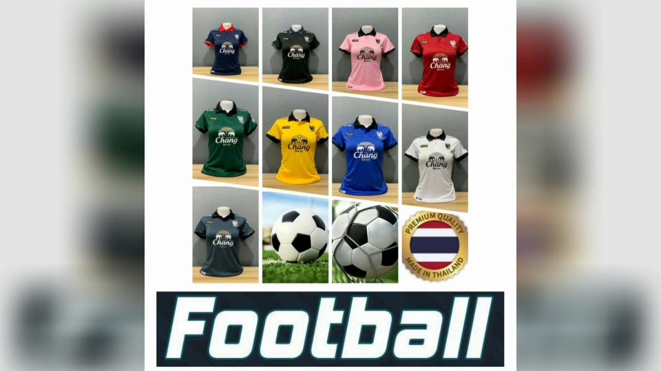 Thailand Nationales Fußball-Trainingstrikot für Frauen, Cheer-Fan-Druck, Vintage-Retro-Poloshirt mit Elefanten-Motiv, kurzärmelig, Uniform, Sport, Outdoor