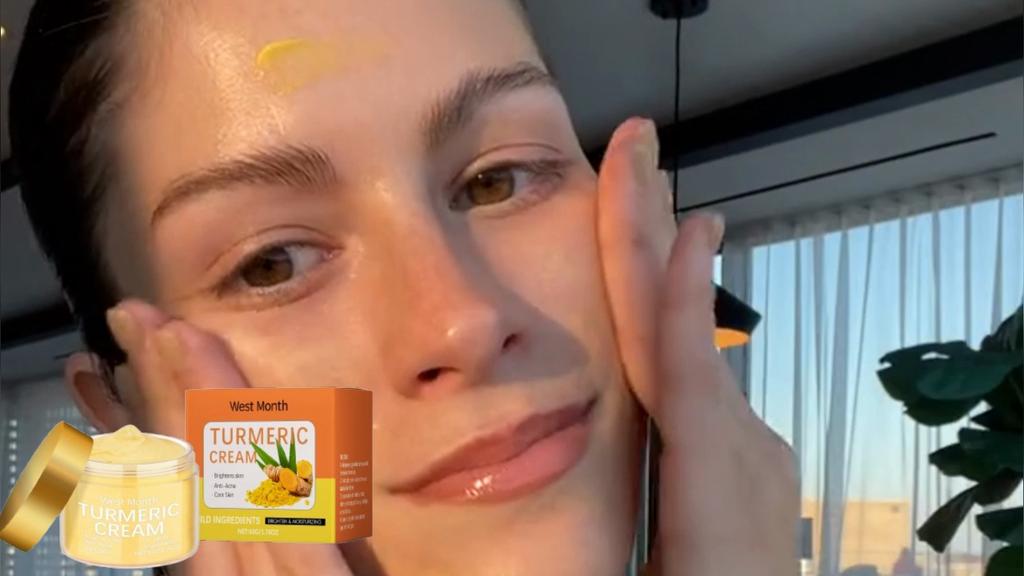 West&Month Turmeric Moisturizing Cream Brightens Complexion, Hydrates, Nourishes, and Moisturizes Skin Gentle Daily Care 50g