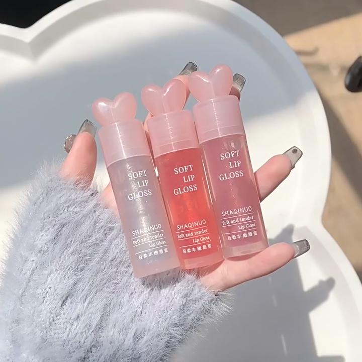 Fuktighetsgivende leppehonning med perleskimmer - Nærende leppepleieolje for en duggfrisk, vannlett glans - Perfekt for lagvis påføring a