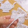 1 Pair White Tea Cup Embroidery Patches DIY T-shirt Appliques Repair Decoration