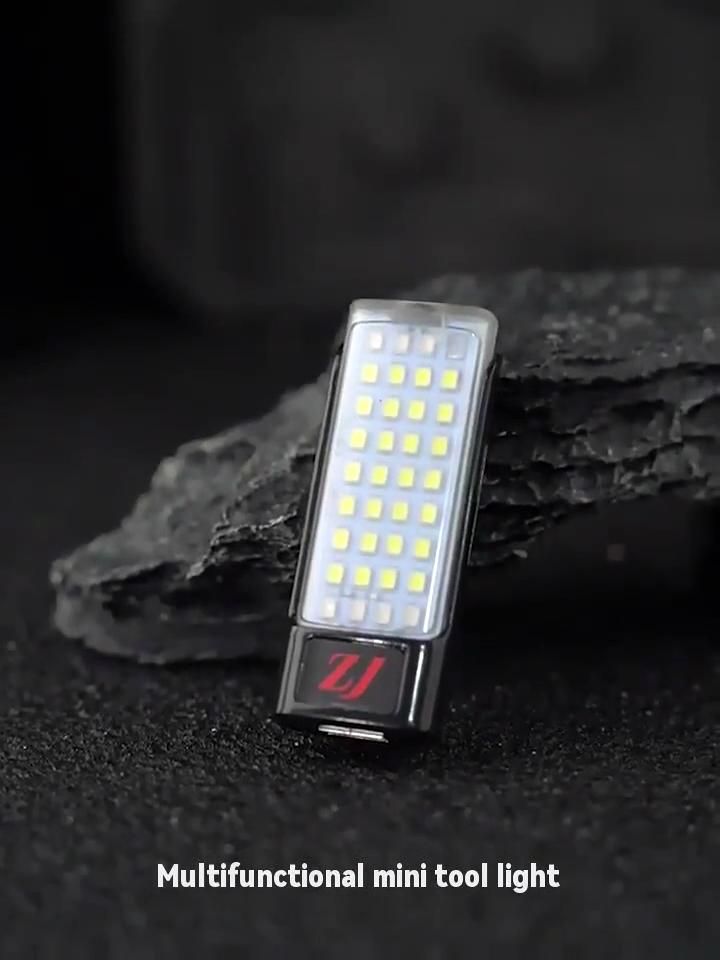 Wiederaufladbare MINI LED Taschenlampe Arbeitsleuchte Schlüsselanhängerlicht Campinglampe Leicht zu Tragen Mehrere Beleuchtungsmodi Wasserdichtes Material