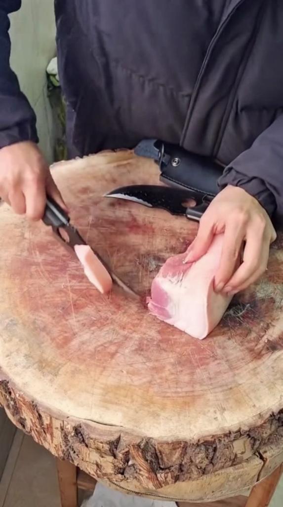 Cuțit de măcelar pentru carne de 6 inchi Cuțit de dezosat forjat manual din oțel inoxidabil Cuțite de bucătărie pentru tăiat feliere