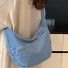 Crossbody Bag Large Capacity Denim Bag Women's Retro Shoulder Bag