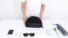 Motorcycle Tail Bag 10L Waterproof PU Leather Black Rear Seat Tank Handbag with Shoulder Strap