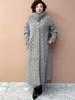 Winter Women's Long Mink Fur Coat  Stand Collar Thick Warm Mink Fur Overcoat Plus Size Fur Coat