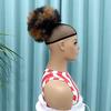 Afro Puff Hair Bun Dreadlock Drawstring Ponytail with Curly Hair Chignon Synthetic Hairpiece Scrunchies for Women