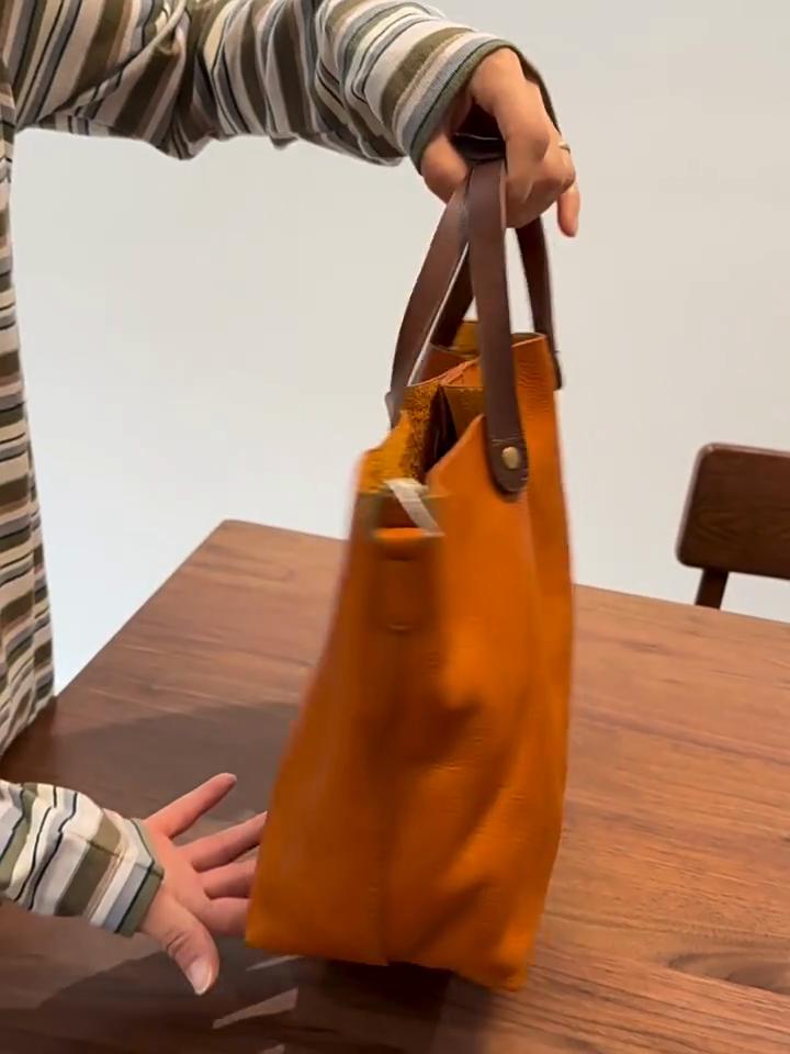 Johnature Women's Genuine Leather Handbag Retro Large Capacity Versatile Shoulder Crossbody Bags