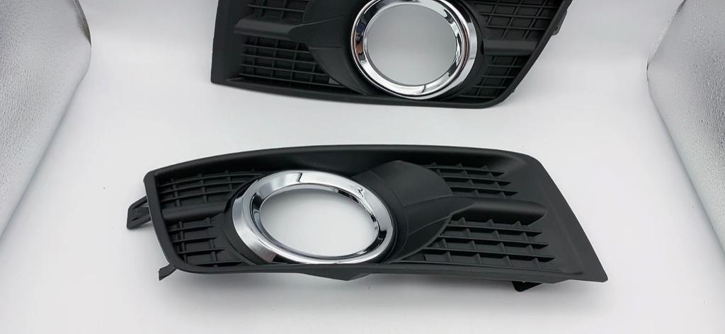 Car Front Fog Light Cover Lower Bumper Foglight Hole Grilles Bezel Fit For Cadillac SRX 2010 2011 2012 2013 2014 2015 2016