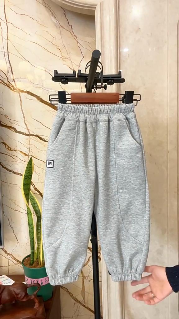 Boys Jogger Pants Spring Autumn Sweatpants Streetwear Casual Sports Pants Elastic Waist Long Trousers for Kids and Toddler Boys