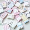 100 Sheets/pc Cartoon Memo Pad Sticky Note To Do List Check List Planner Notepad for Staff Students Stationery Journaling