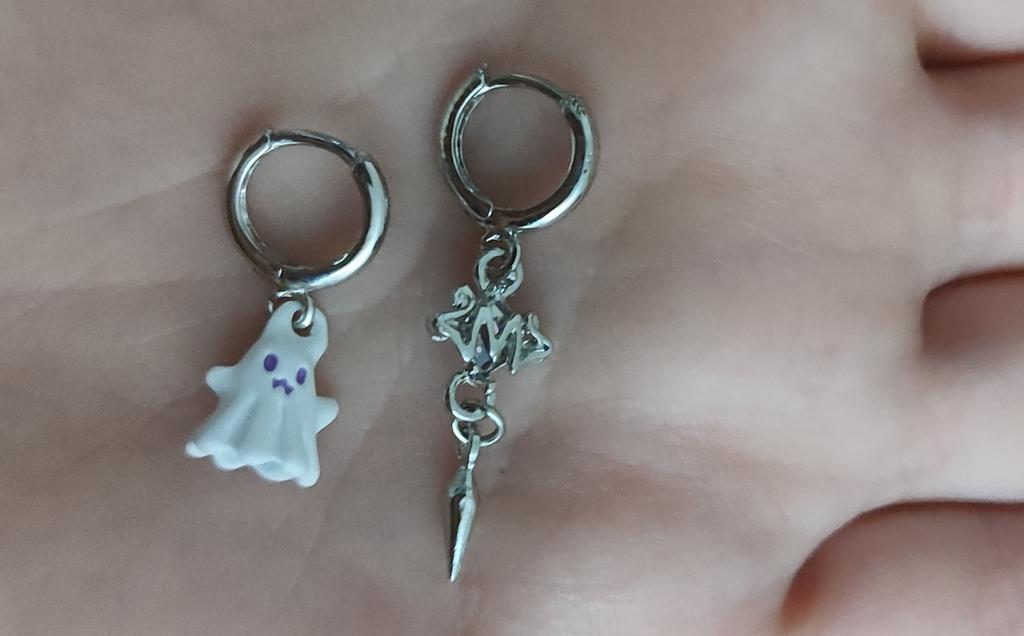Mini orecchini personalizzati a bolla 3D con lettera iniziale, gioielli