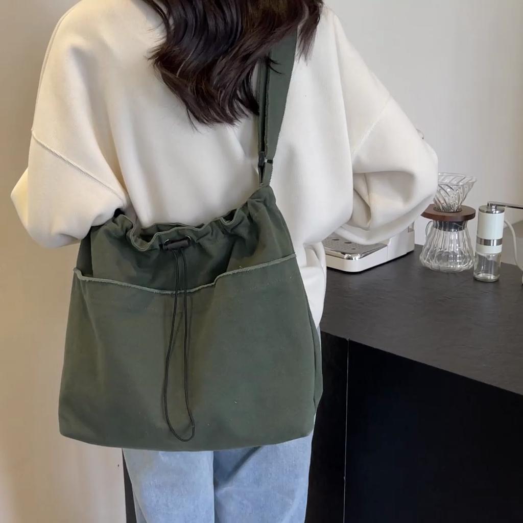 Shoulder Bag Commuter Canvas Crossbody Bag Tote Bag