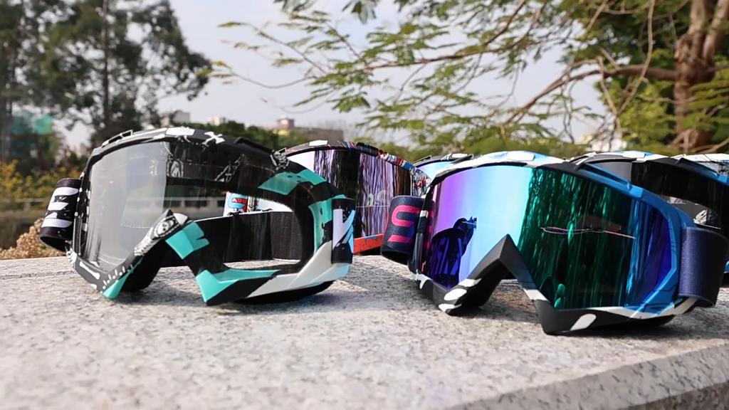 New 2024 Motorcycle Glasses Motocross Goggles Helmet MX Moto Dirt Bike ATV Ski Outdoor Sports Glass Scooter Googles Mask Cycling