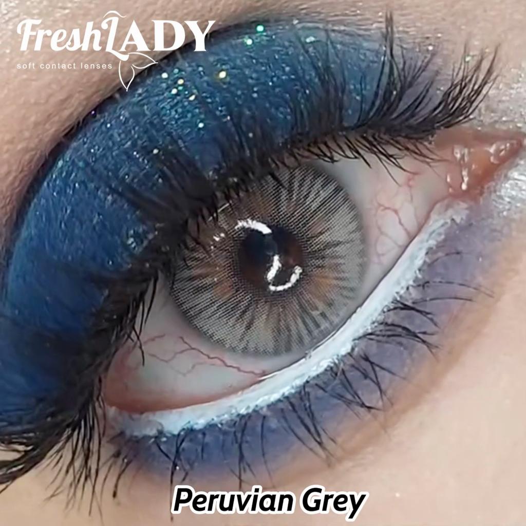 Freshlady Peruvian Grey And Giant Green And Urban Green And Collection 14.0mm Colored Contact Lenses 1 Year Disposable for Daily Wear