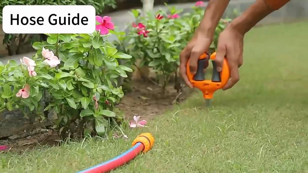 Garden Hose Guide Metal Stake Multifunctional Stakes And Roller System For Protects Plants Guides Garden Hose Easy