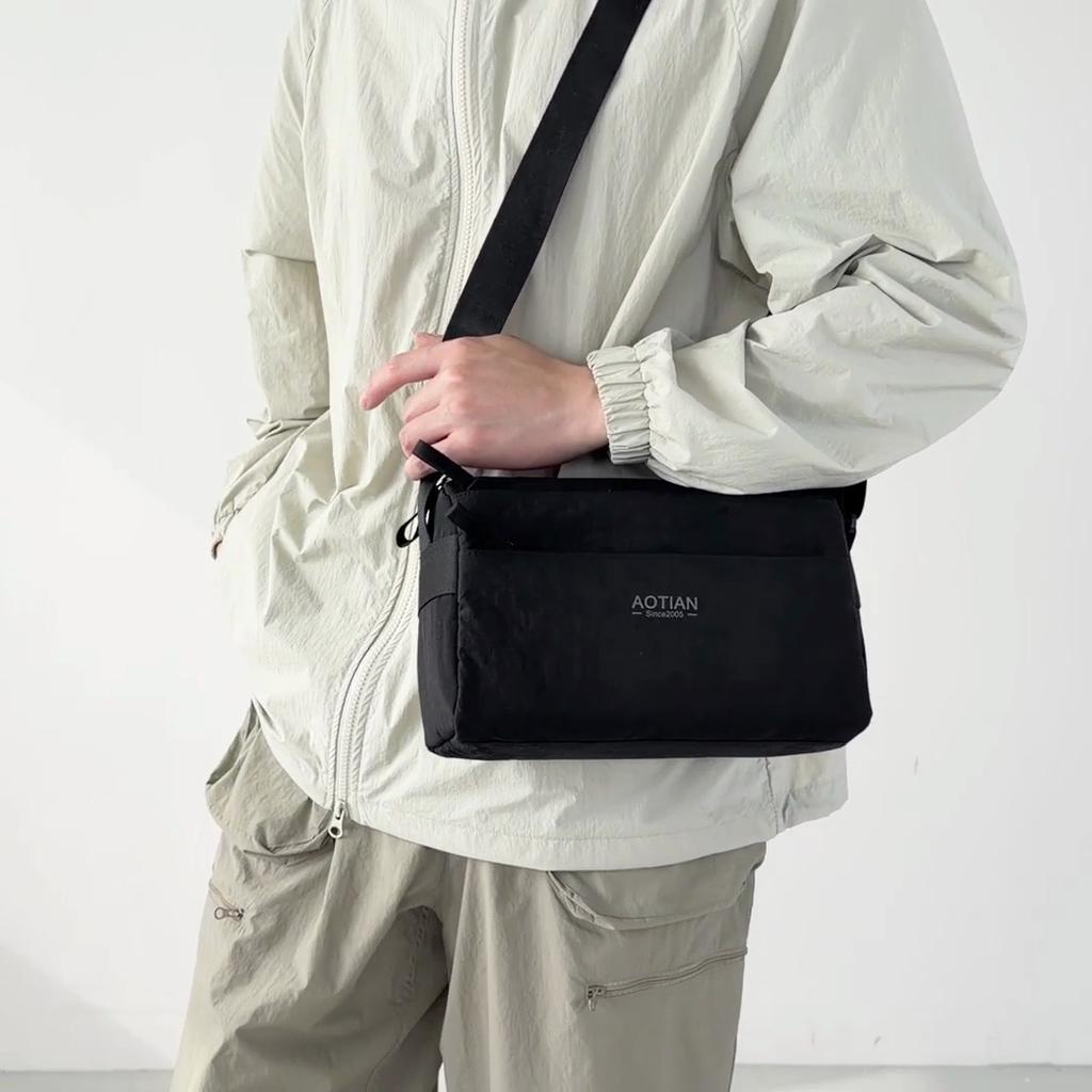 Sac bandoulière pour homme Sac de travail Sac multi-couches pour téléphone portable