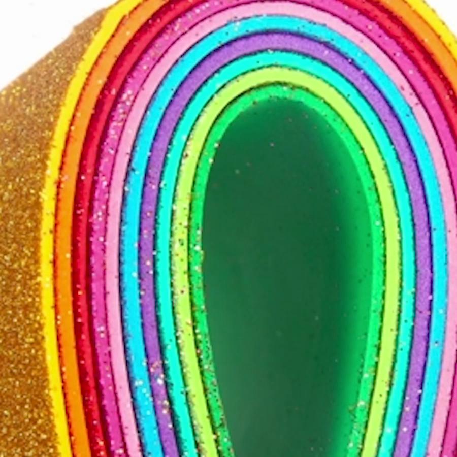 10pcs A4 EVA Foam Paper Soft Color Papers Kids Handmade DIY Scrapbooking Craft Decor Sticker