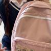 Middle School Student Backpack Solid Color Women's Large Capacity Schoolbag