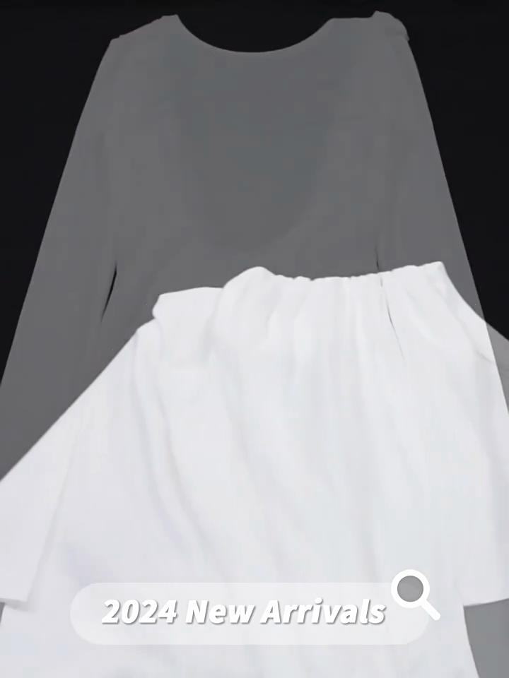 Neues elegantes und sexy rückenfreies langes Kleid, figurbetontes langärmeliges Kleid für Damen